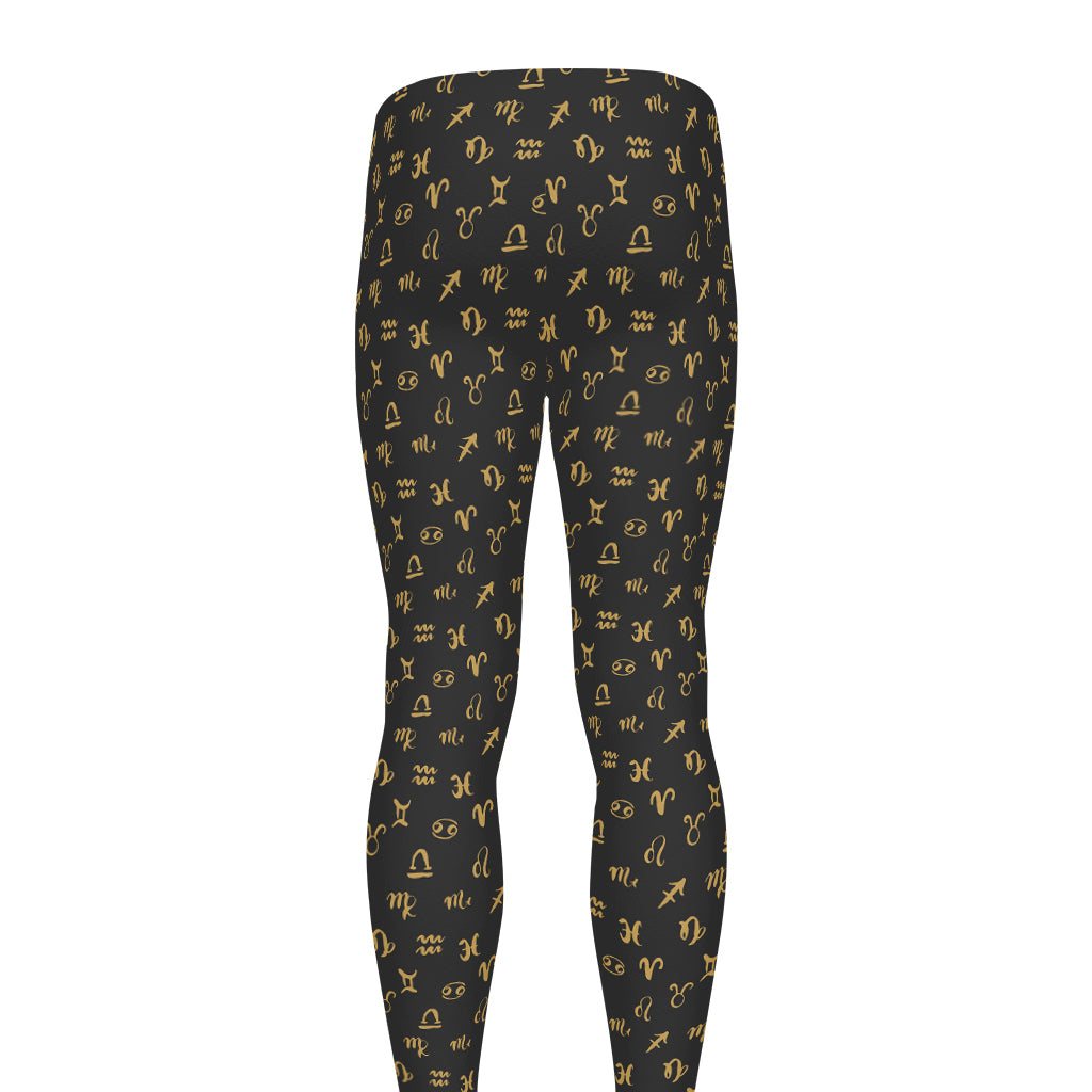 Zodiac Astrological Signs Pattern Print Men's leggings