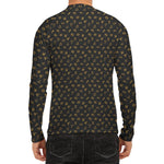 Zodiac Astrological Signs Pattern Print Men's Long Sleeve Rash Guard
