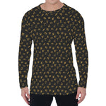 Zodiac Astrological Signs Pattern Print Men's Long Sleeve T-Shirt