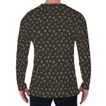 Zodiac Astrological Signs Pattern Print Men's Long Sleeve T-Shirt