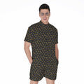 Zodiac Astrological Signs Pattern Print Men's Romper