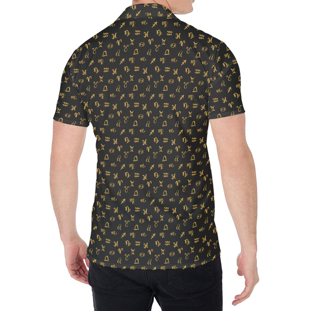 Zodiac Astrological Signs Pattern Print Men's Shirt