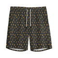 Zodiac Astrological Signs Pattern Print Men's Athletic Shorts