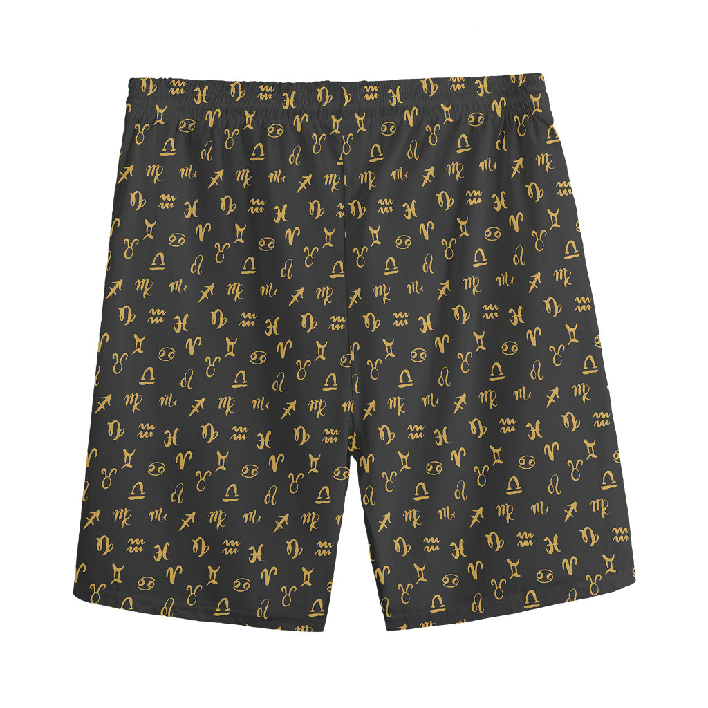 Zodiac Astrological Signs Pattern Print Men's Sports Shorts