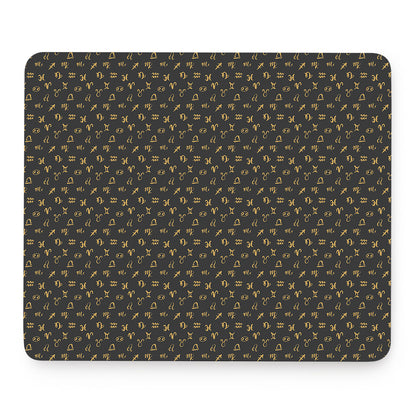 Zodiac Astrological Signs Pattern Print Mouse Pad