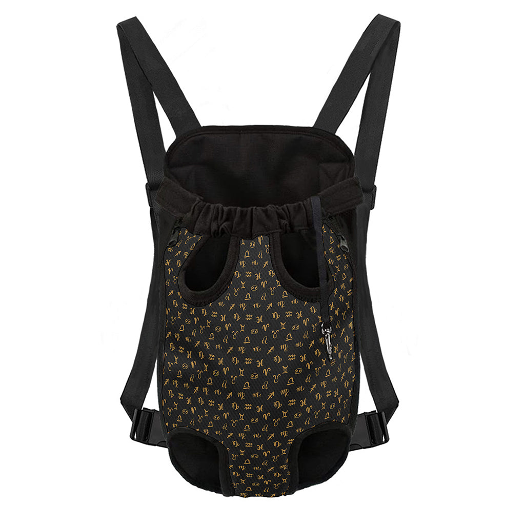 Zodiac Astrological Signs Pattern Print Pet Carrier Backpack