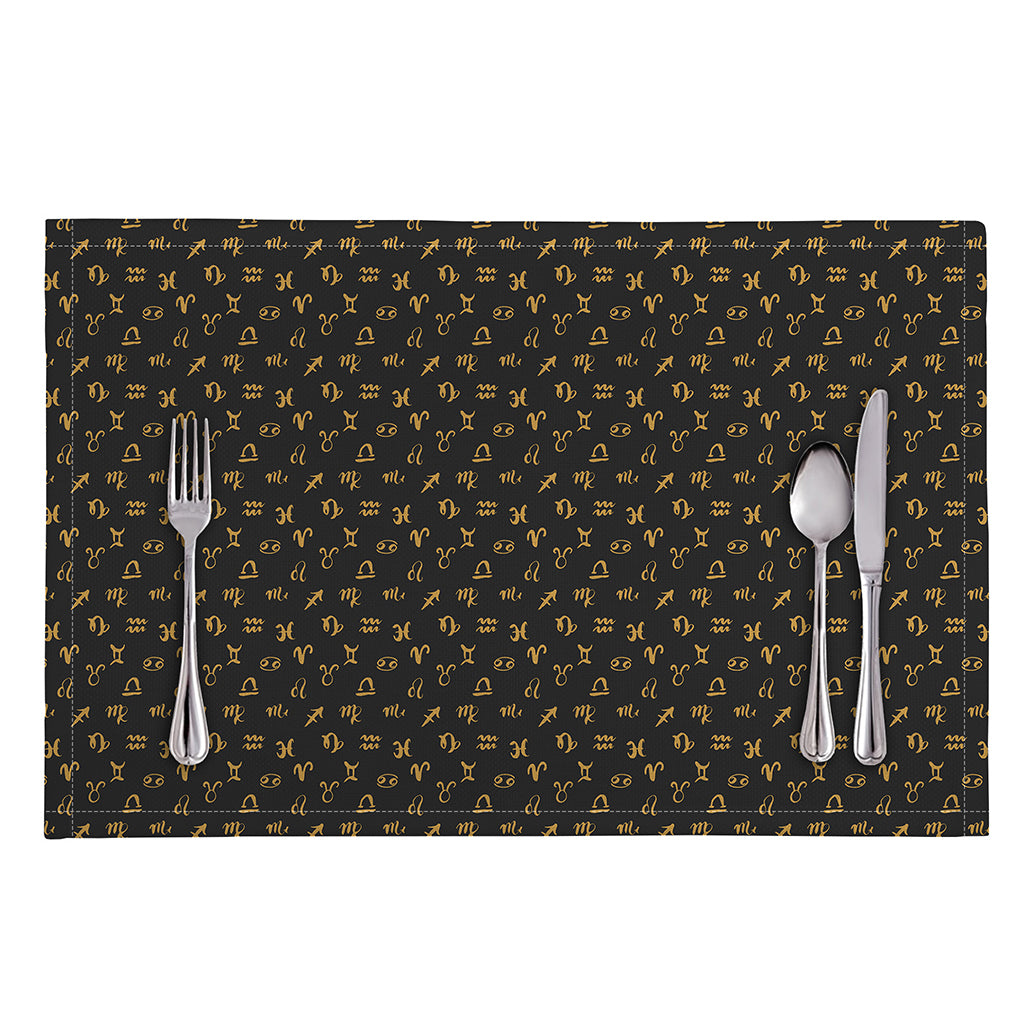 Zodiac Astrological Signs Pattern Print Placemat