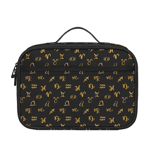 Zodiac Astrological Signs Pattern Print Portable Lunch Bag