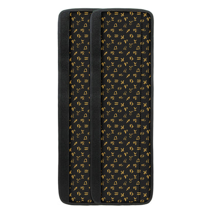 Zodiac Astrological Signs Pattern Print Refrigerator Handle Covers