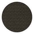 Zodiac Astrological Signs Pattern Print Round Floor Mat