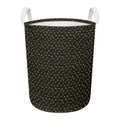 Zodiac Astrological Signs Pattern Print Round Laundry Basket