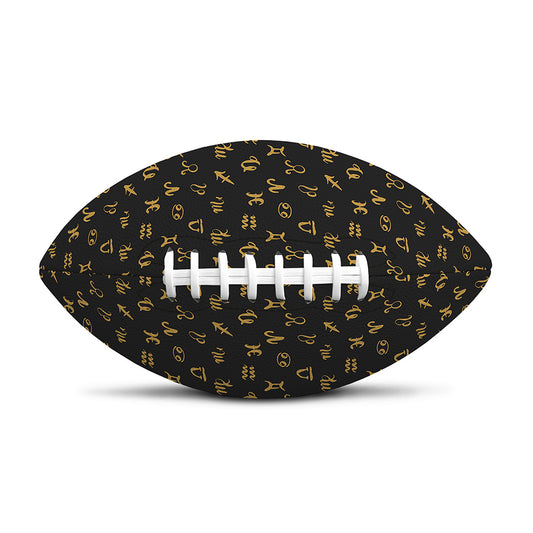 Zodiac Astrological Signs Pattern Print Rugby Ball