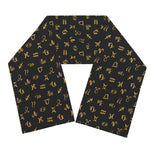 Zodiac Astrological Signs Pattern Print Scarf