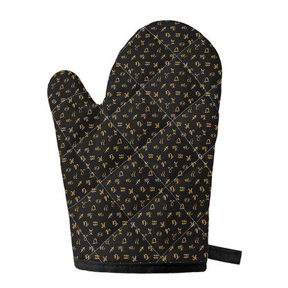 Zodiac Astrological Signs Pattern Print Single Oven Mitt