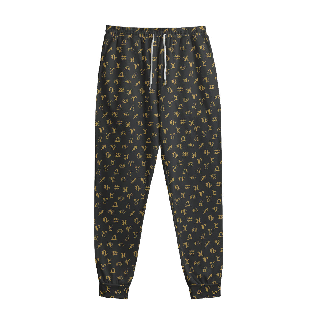 Zodiac Astrological Signs Pattern Print Sweatpants