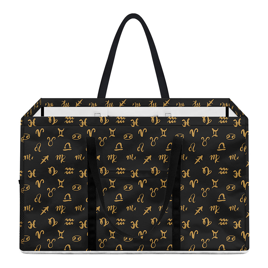 Zodiac Astrological Signs Pattern Print Utility Tote Bag