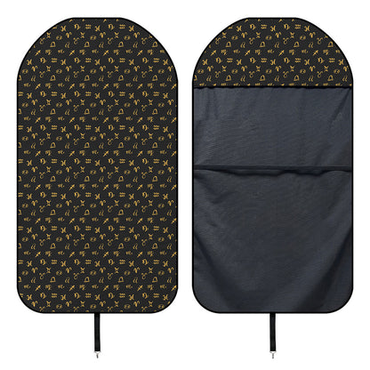 Zodiac Astrological Signs Pattern Print Waterproof Car Seat Cover