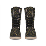 Zodiac Astrological Signs Pattern Print Winter Boots