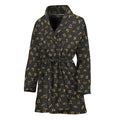 Zodiac Astrological Signs Pattern Print Women's Bathrobe