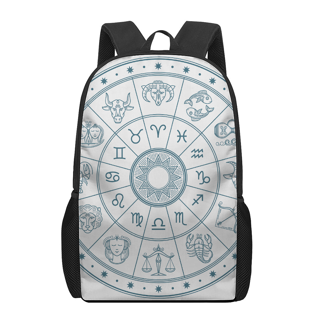 Zodiac Astrology Signs Print 17 Inch Backpack