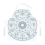 Zodiac Astrology Signs Print Adjustable Apron
