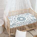 Zodiac Astrology Signs Print Baby Crib Sheet