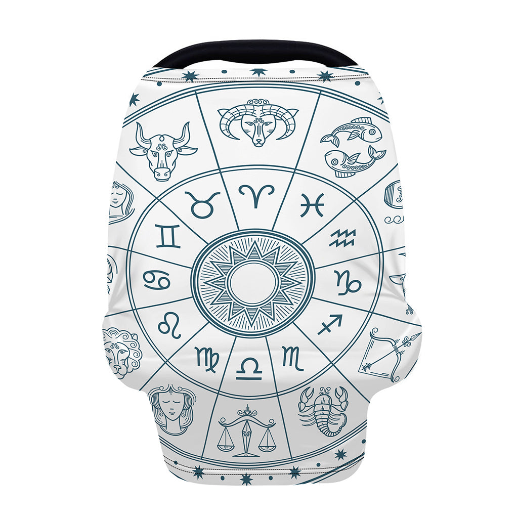 Zodiac Astrology Signs Print Baby Seat Cover