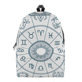 Zodiac Astrology Signs Print School Backpack