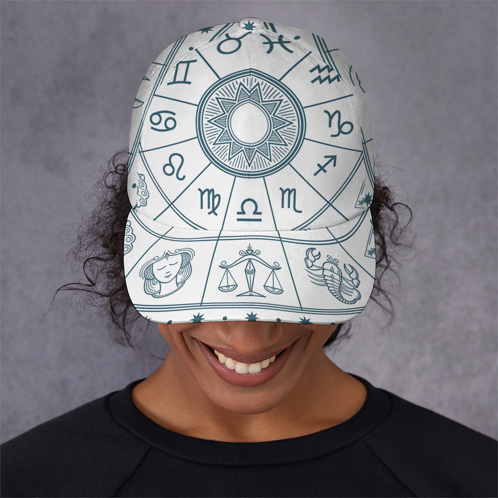 Zodiac Astrology Signs Print Baseball Cap