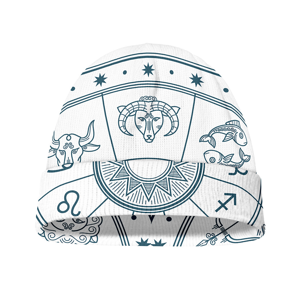 Zodiac Astrology Signs Print Beanie