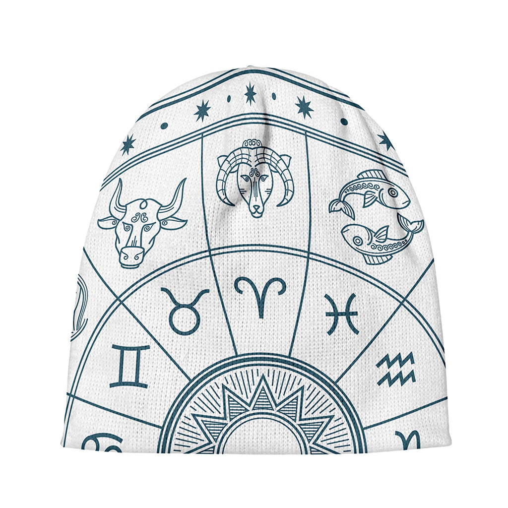 Zodiac Astrology Signs Print Beanie