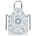 Zodiac Astrology Signs Print Bib Apron With Pocket