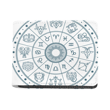 Zodiac Astrology Signs Print Bifold Wallet