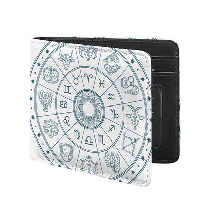Zodiac Astrology Signs Print Bifold Wallet
