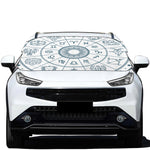 Zodiac Astrology Signs Print Car Windshield Snow Cover