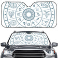 Zodiac Astrology Signs Print Car Windshield Sun Shade