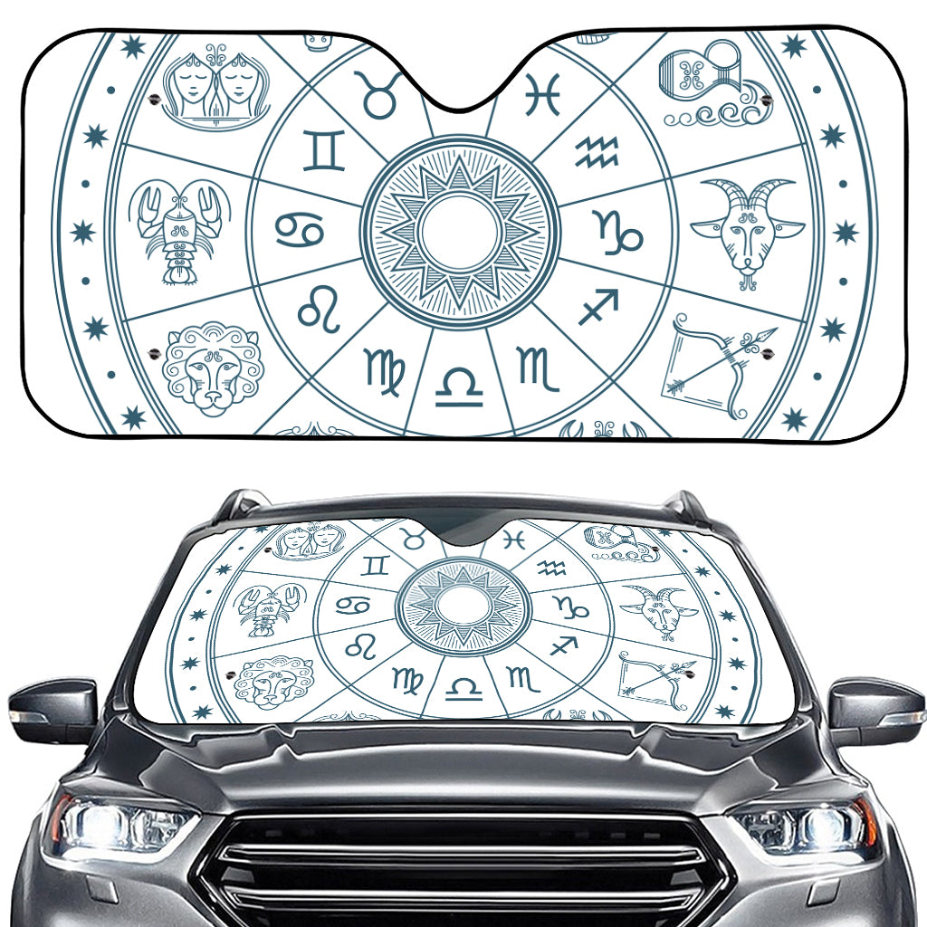 Zodiac Astrology Signs Print Car Windshield Sun Shade