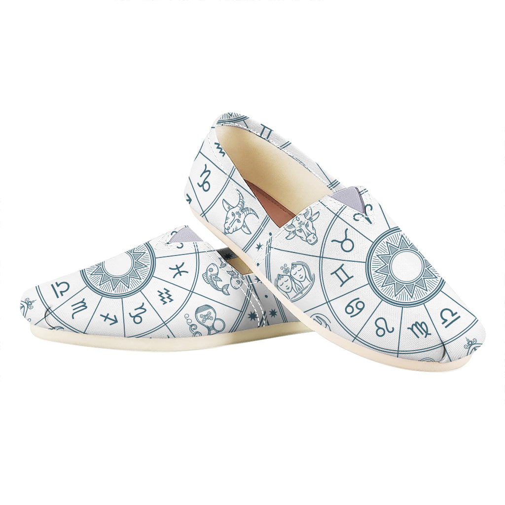 Zodiac Astrology Signs Print Casual Shoes