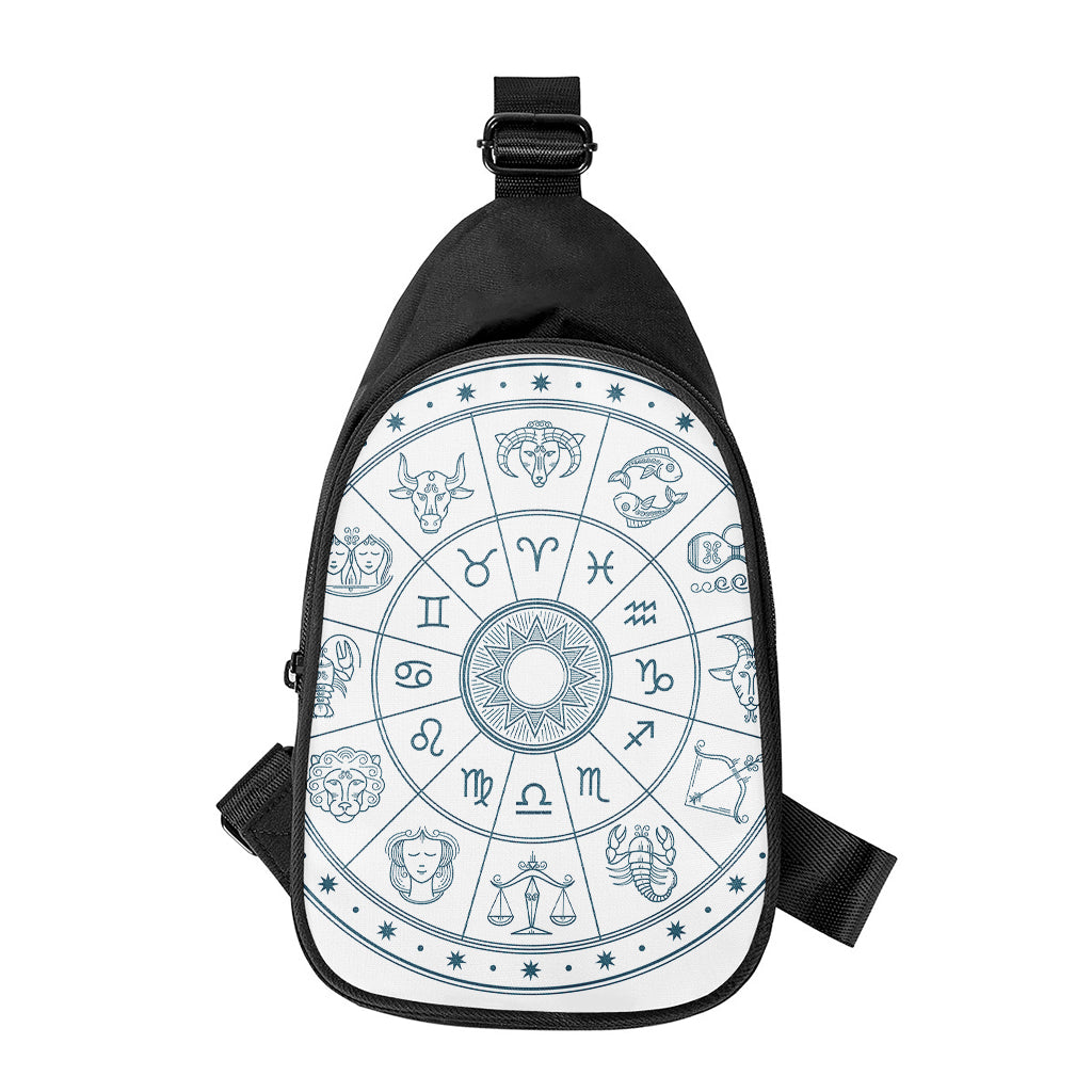 Zodiac Astrology Signs Print Chest Bag