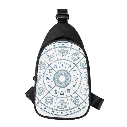 Zodiac Astrology Signs Print Chest Bag