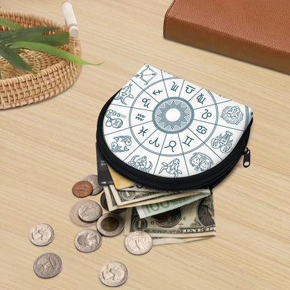 Zodiac Astrology Signs Print Coin Purse