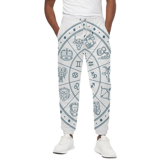 Zodiac Astrology Signs Print Cotton Pants