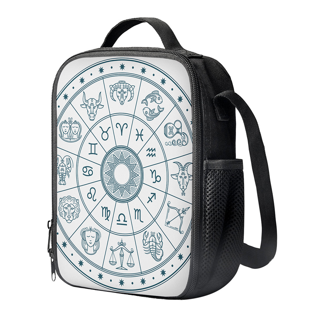 Zodiac Astrology Signs Print Crossbody Lunch Bag