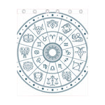 Zodiac Astrology Signs Print Curtain