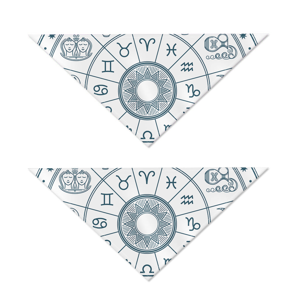Zodiac Astrology Signs Print Dog Bandana