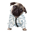 Zodiac Astrology Signs Print Dog Zip Up Hoodie