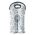 Zodiac Astrology Signs Print Double Neoprene Wine Tote