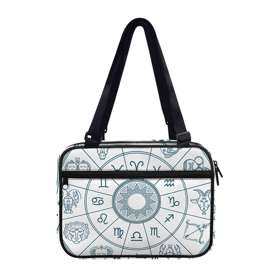 Zodiac Astrology Signs Print Double Strap Bible Bag