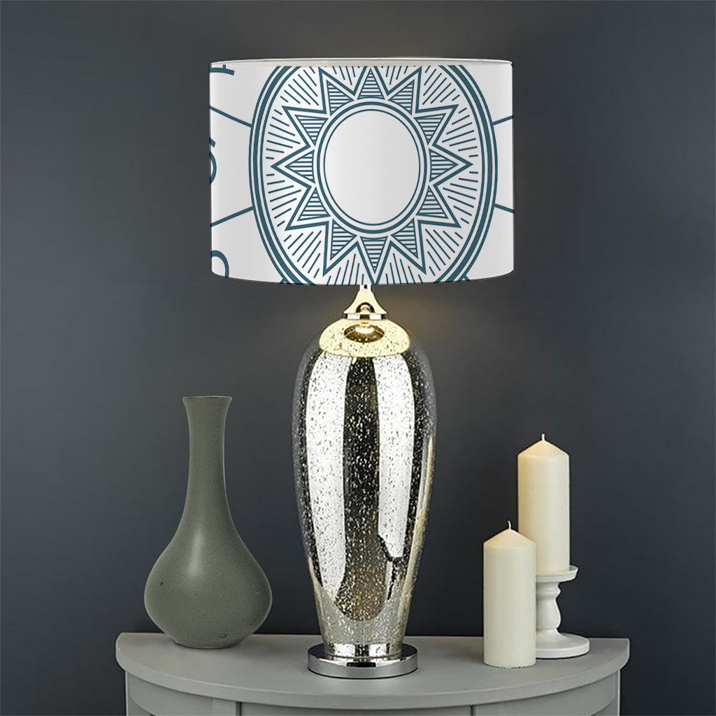 Zodiac Astrology Signs Print Drum Lamp Shade