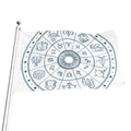 Zodiac Astrology Signs Print Flag